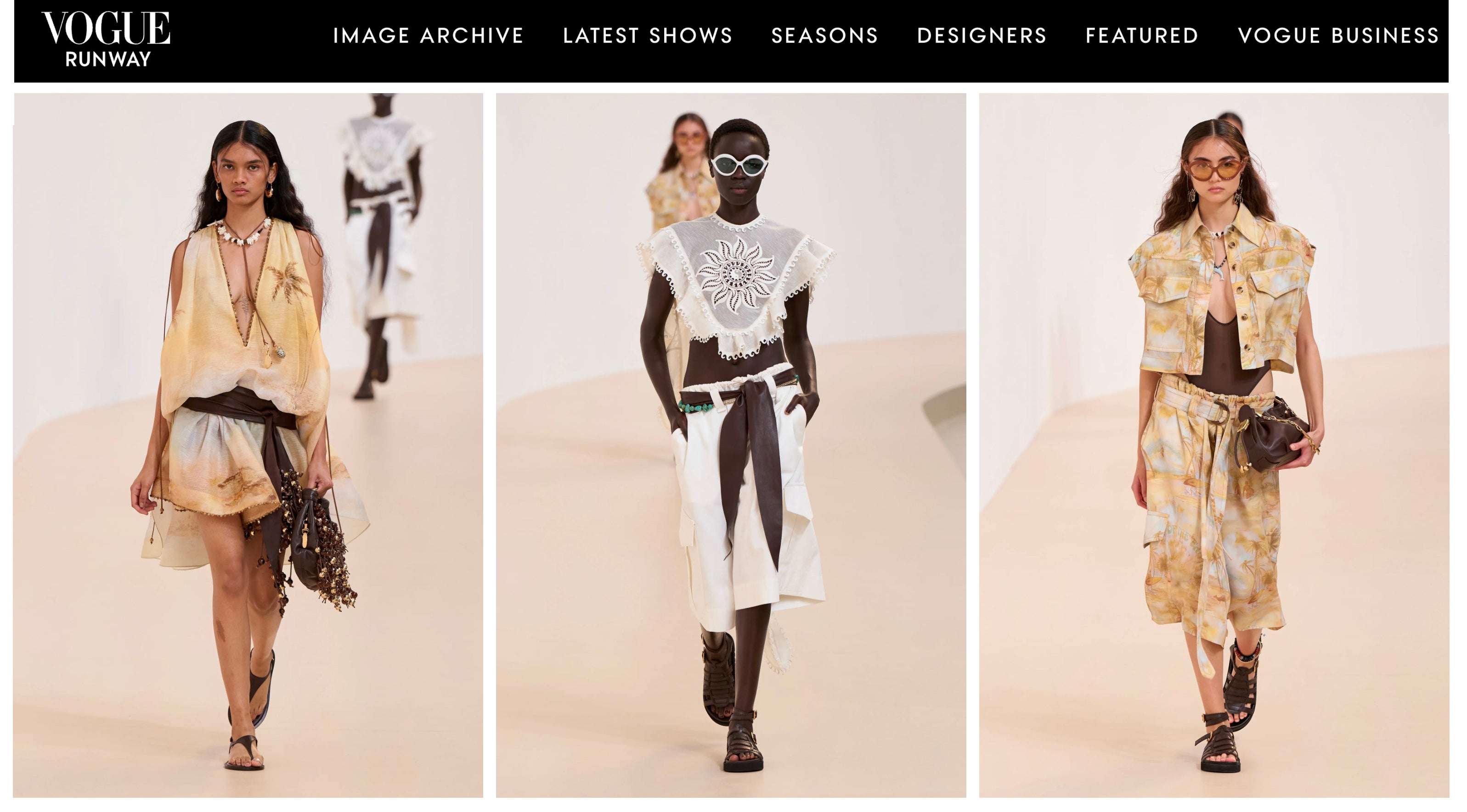 VOGUE: Zimmermann SPRING 2025 READY-TO-WEAR – Morning of the Earth