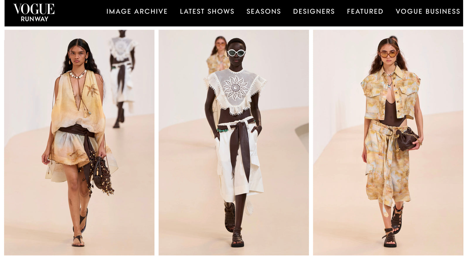 VOGUE: Zimmermann SPRING 2025 READY-TO-WEAR – Morning of the Earth
